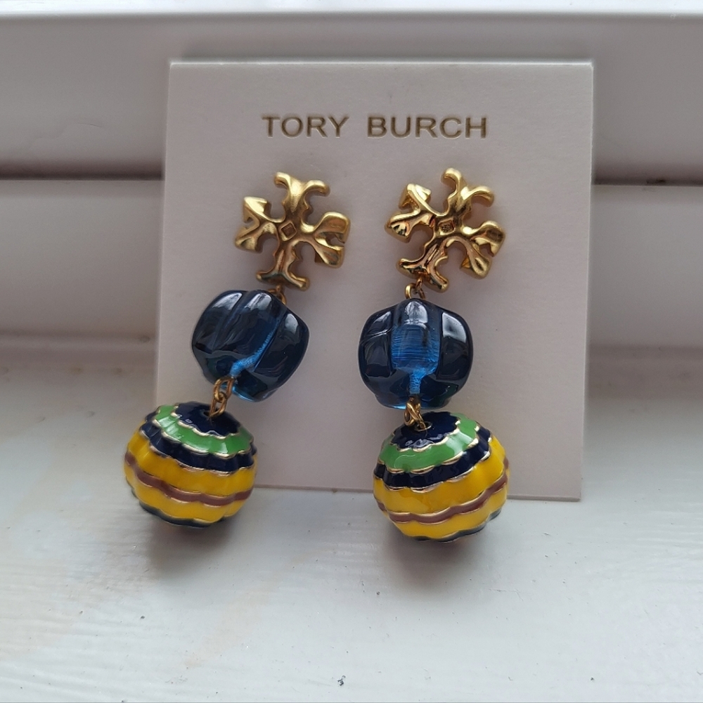 Tory Burch Roxanne Double Drop Statement Earrings - image 7